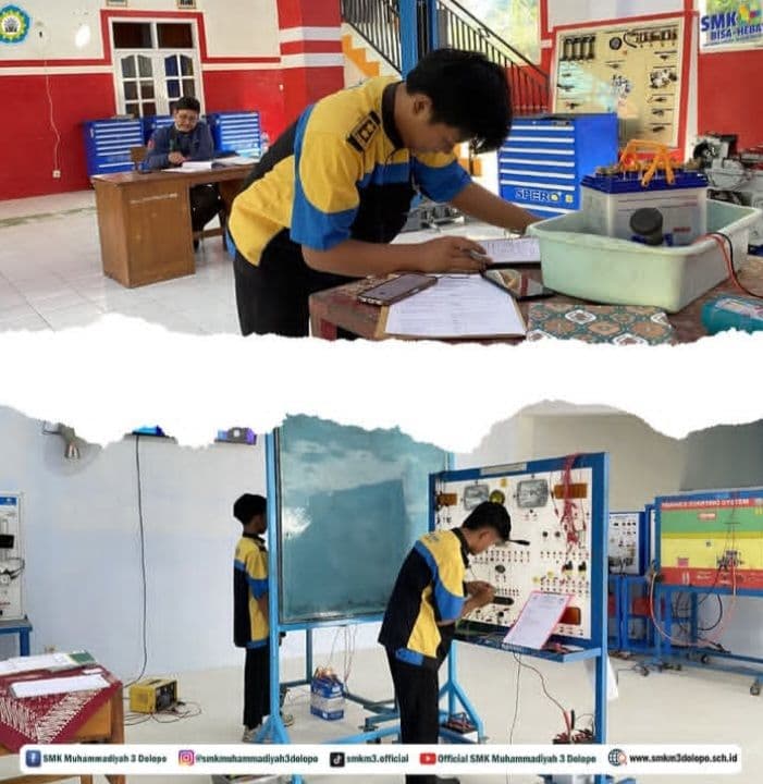 Ujian SAS Genap Berbasis Praktik, Siswa SMK Muhammadiyah 3 Dolopo Tunjukkan Kompetensi Sesuai Keahlian